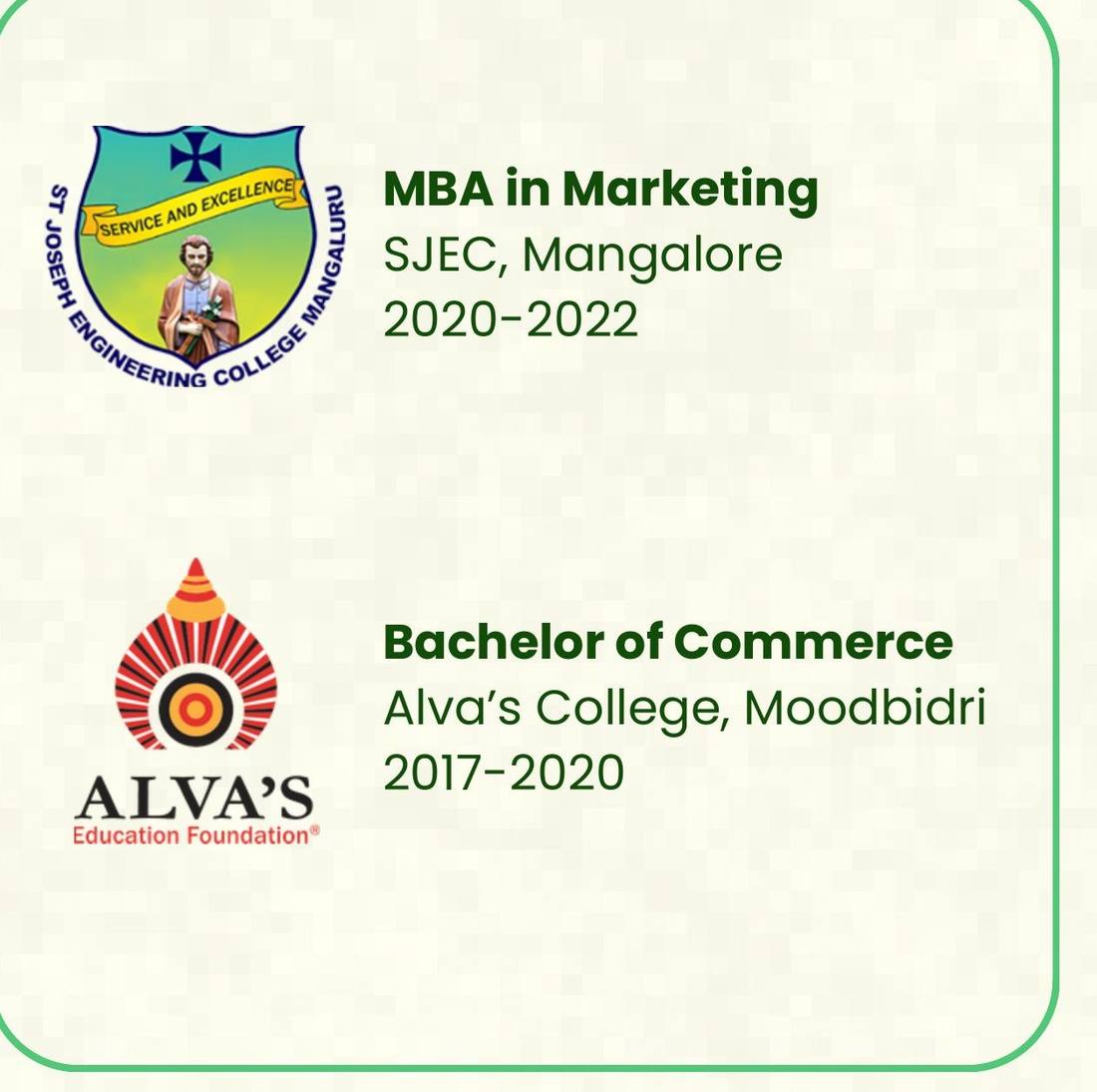 Education credentials